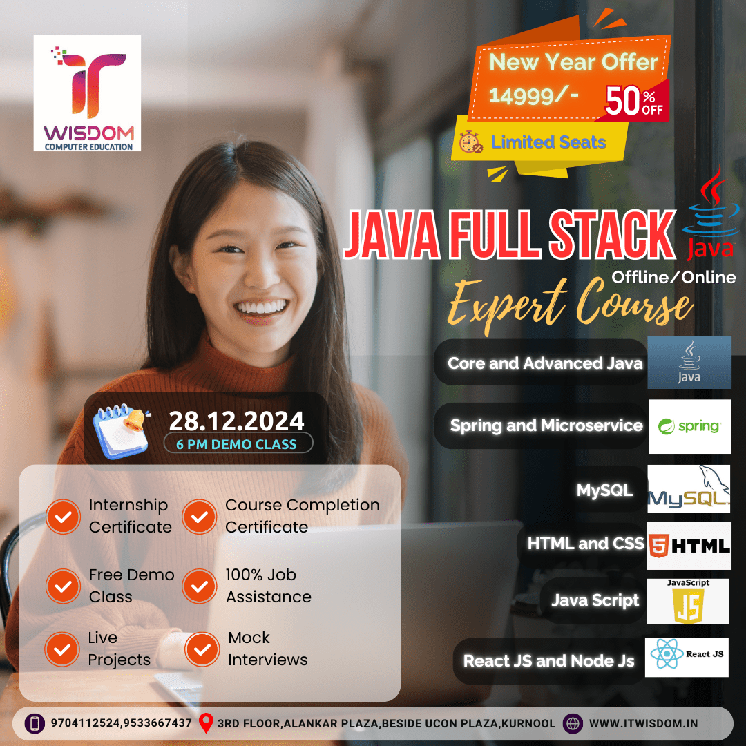Java Training with Placement in Kurnool