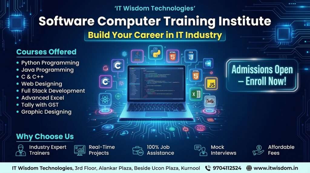 best computer training institute in Kurnool