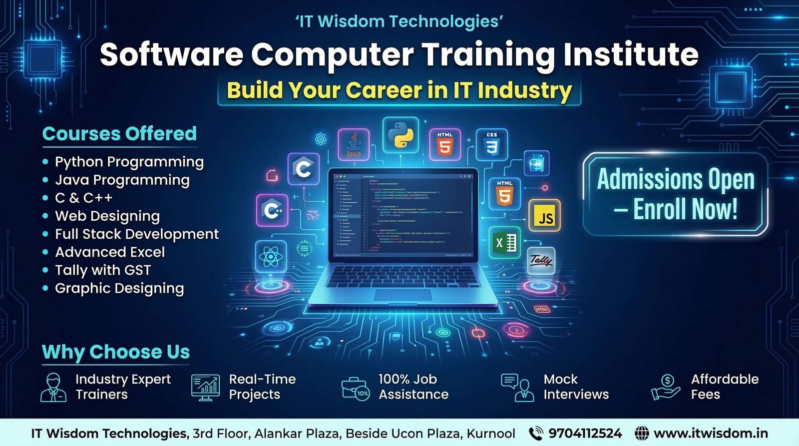 Best software training course in kurnool