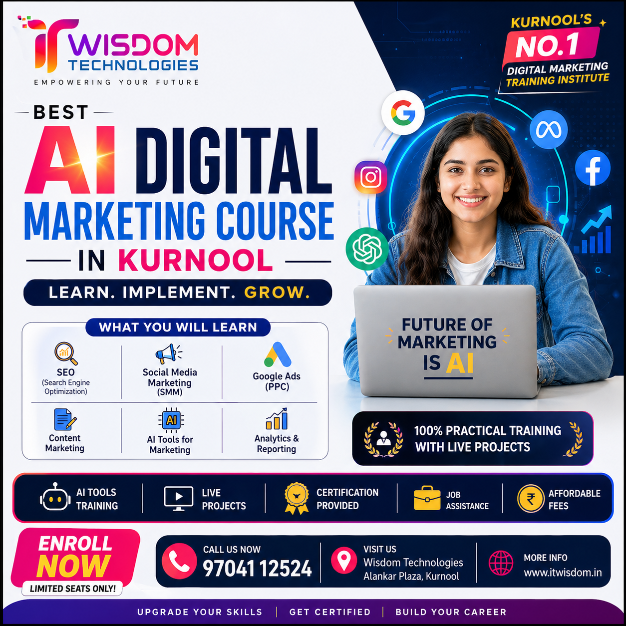 top computer cources in kurnool