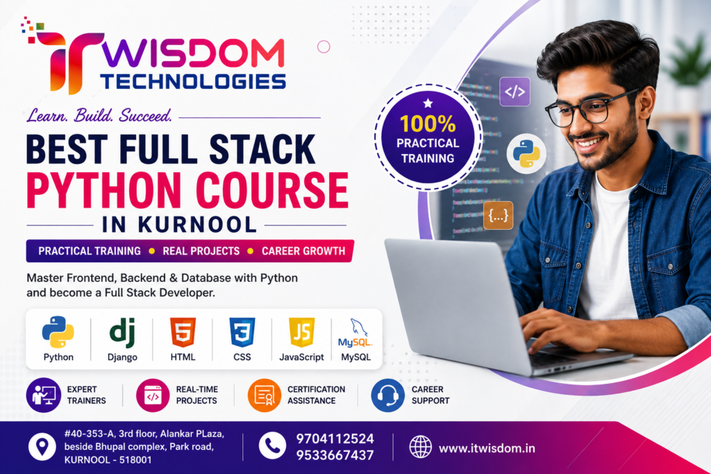 Python Full Stack Training in Kurnool