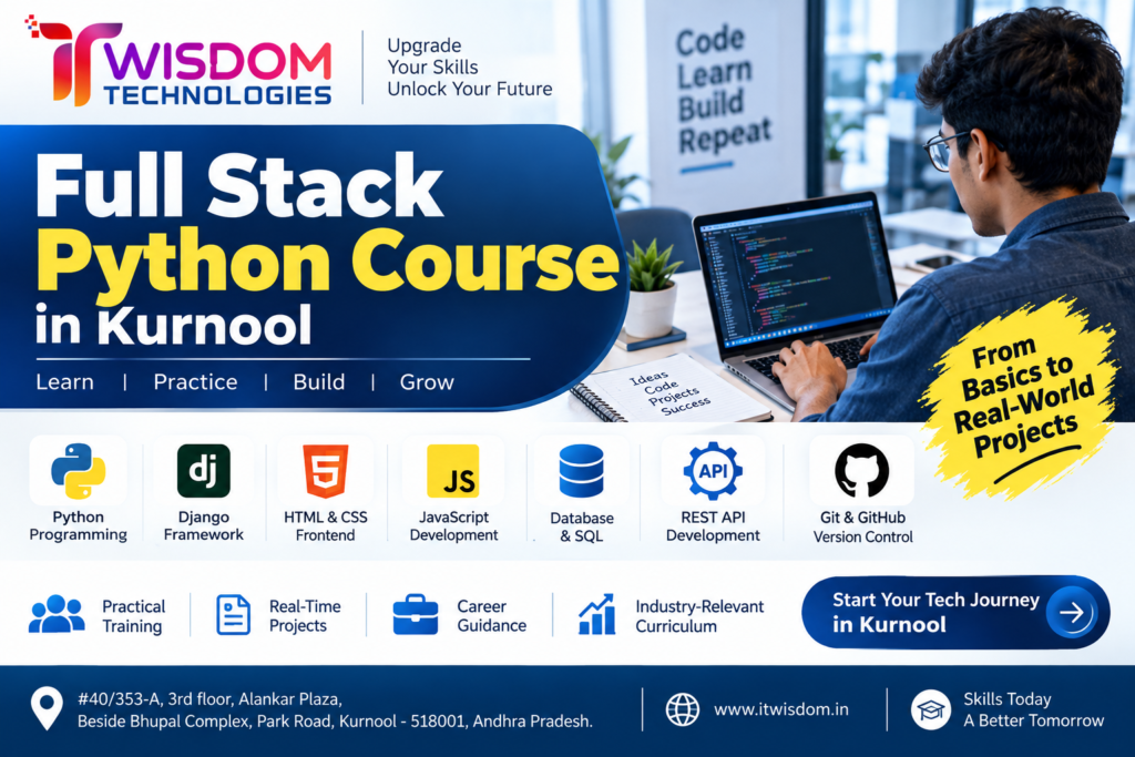 Full Stack Python Training Institute in Kurnool